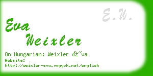 eva weixler business card